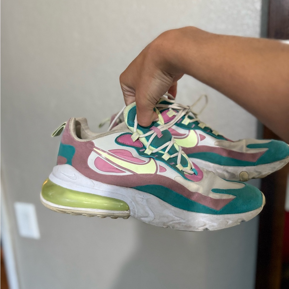 Nike Teal and Pink Women's Sneakers